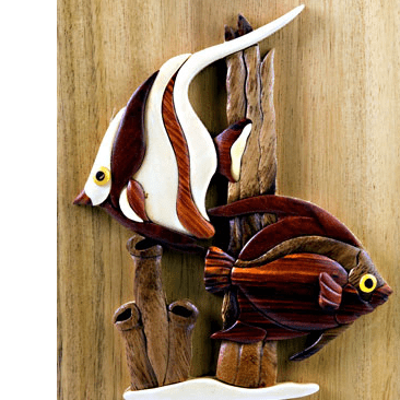 Wooden Tropical Fish Box