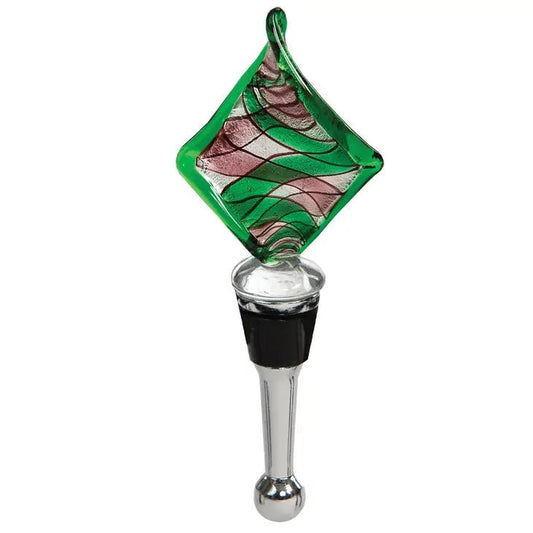 Bottle Stopper Green Diamond