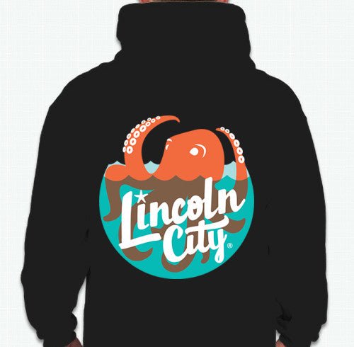 Unisex Hoodie Lincoln City Logo Black