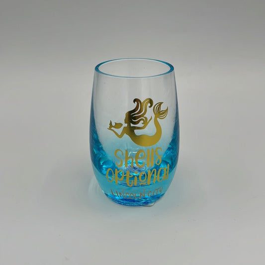 Shot Glass Mini Wine Glass Mermaid Shells Optional
