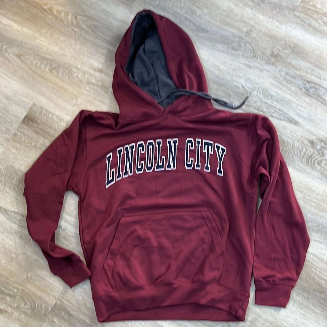 Wine Colored Lincoln City Hoodie