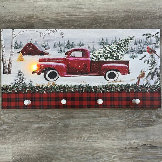 Clearance - LED Christmas Truck Canvas