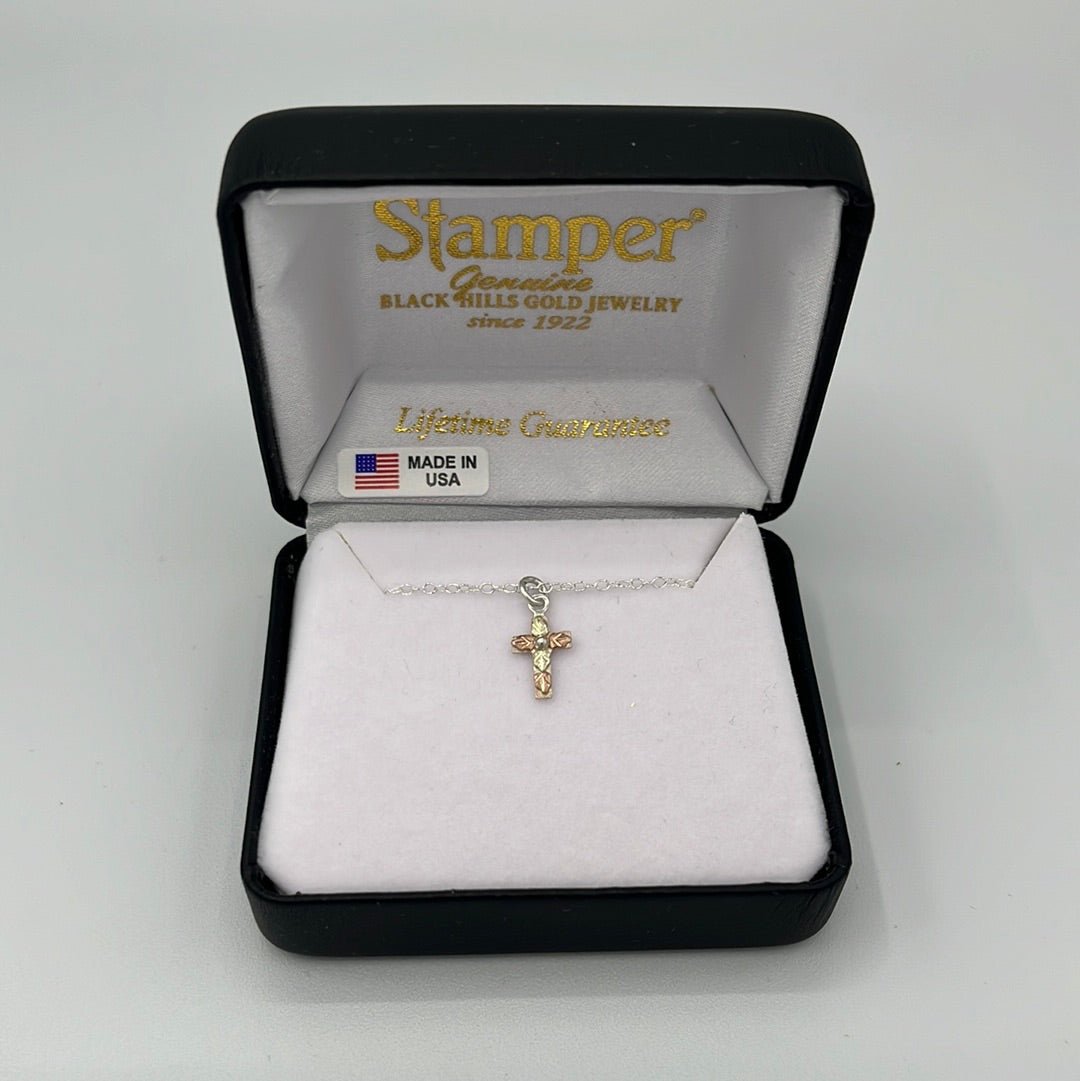 Necklace Black Hills Gold Small Cross