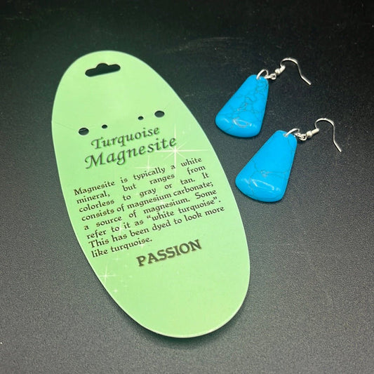 Earrings - Twist - Turquoise