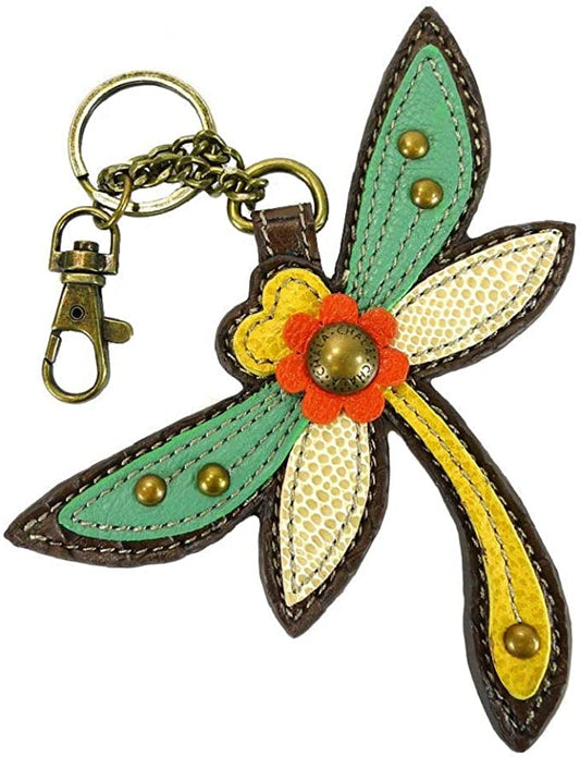 Key Fob Coin Purse Dragonfly