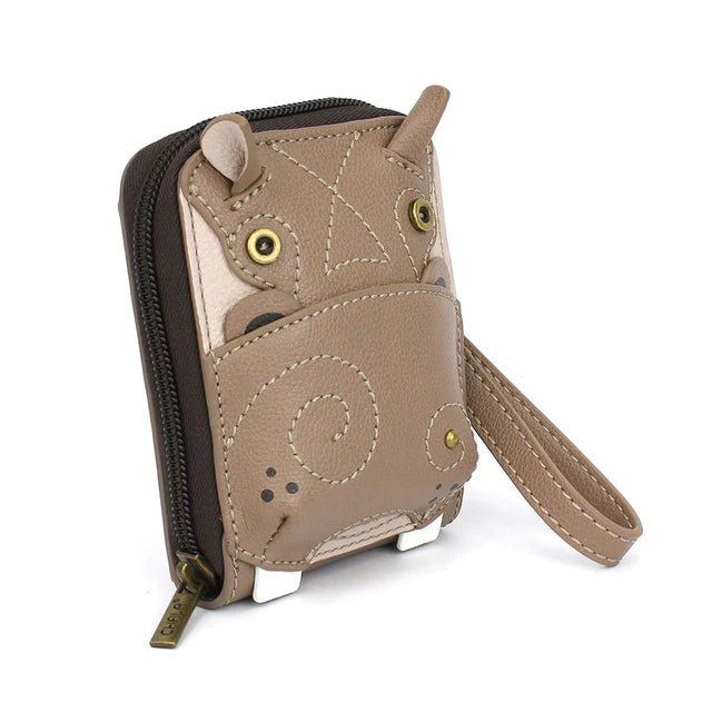 Cute C Credit Card Holder Grey Hippo