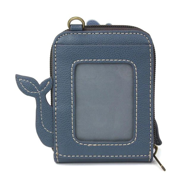 Cute C Credit Card Holder Blue Whale