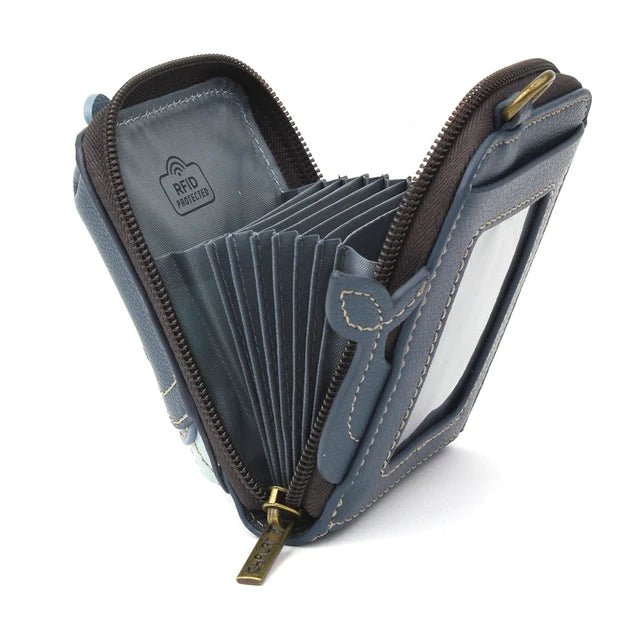 Cute C Credit Card Holder Blue Whale