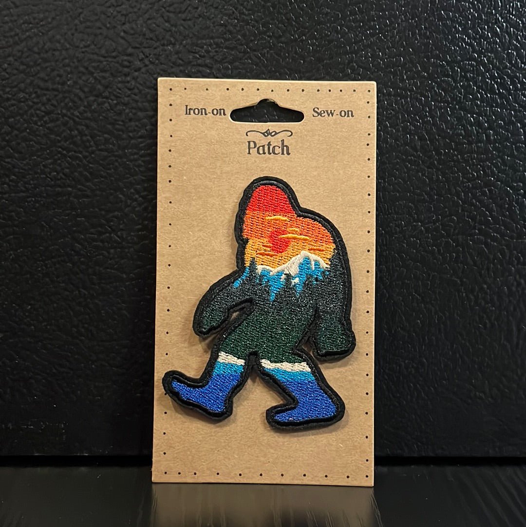 Bigfoot Sunset Embroidered Patch