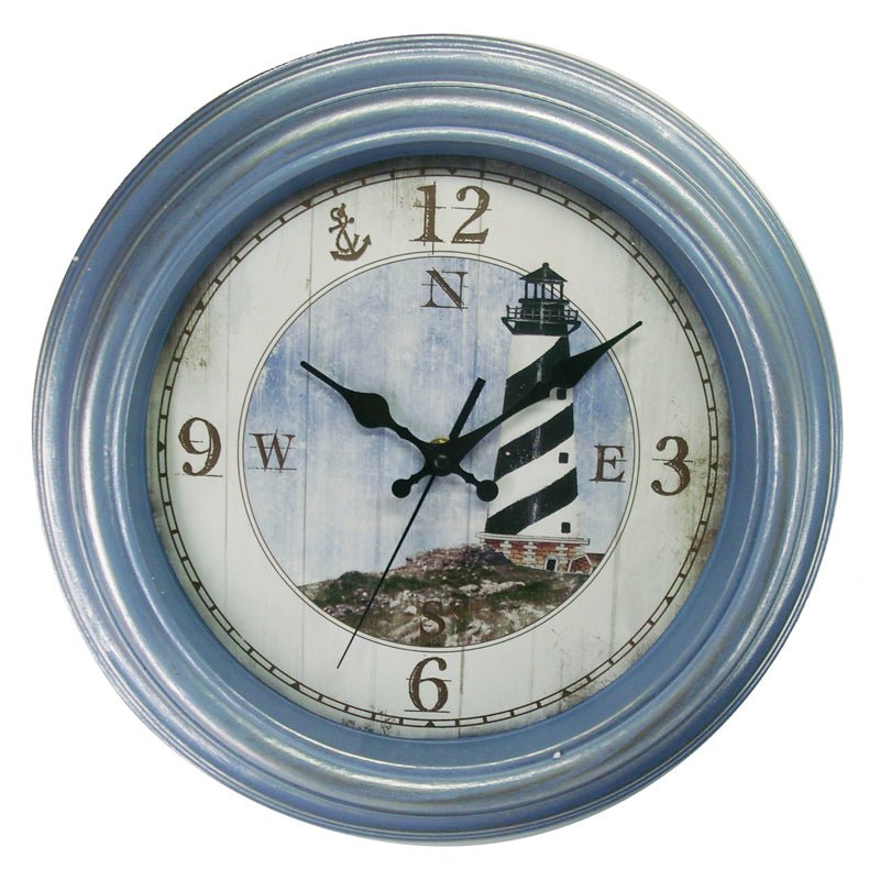 Clock - Lighthouse  / Compass Rose Clock 13"