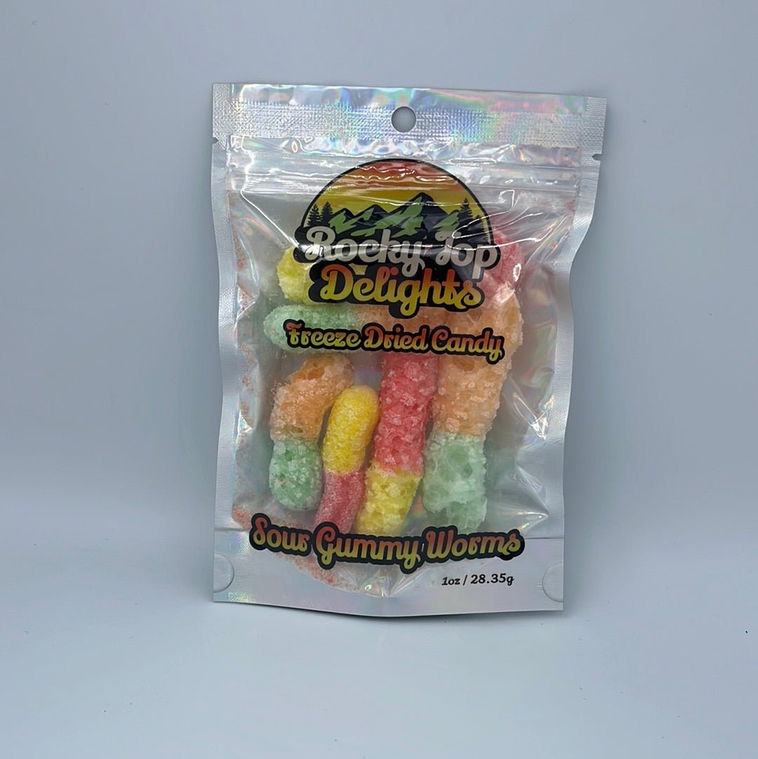 Freeze Dried Candy Sour Gummy Worms