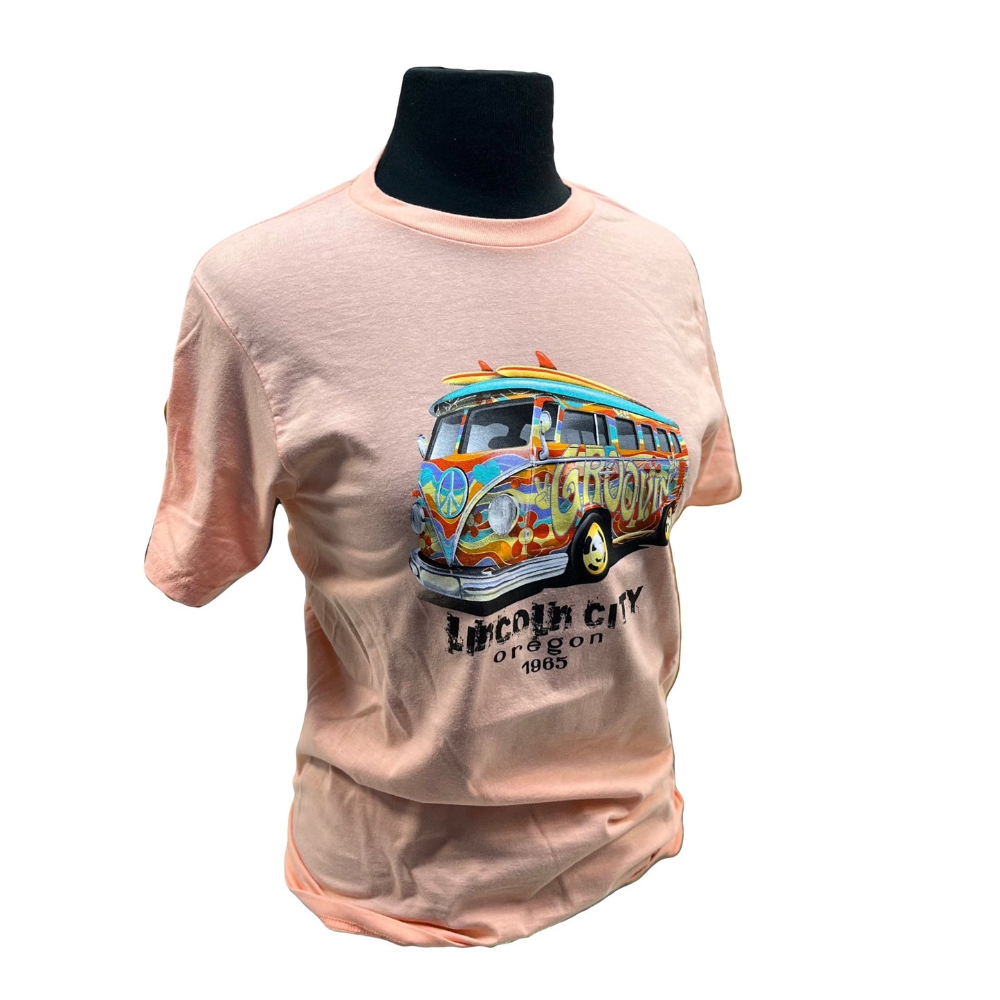 Unisex T-shirt Hendrix Bus Apricot