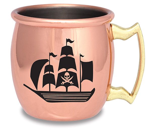 Shot Glass Moscow Mule Pirate Ship