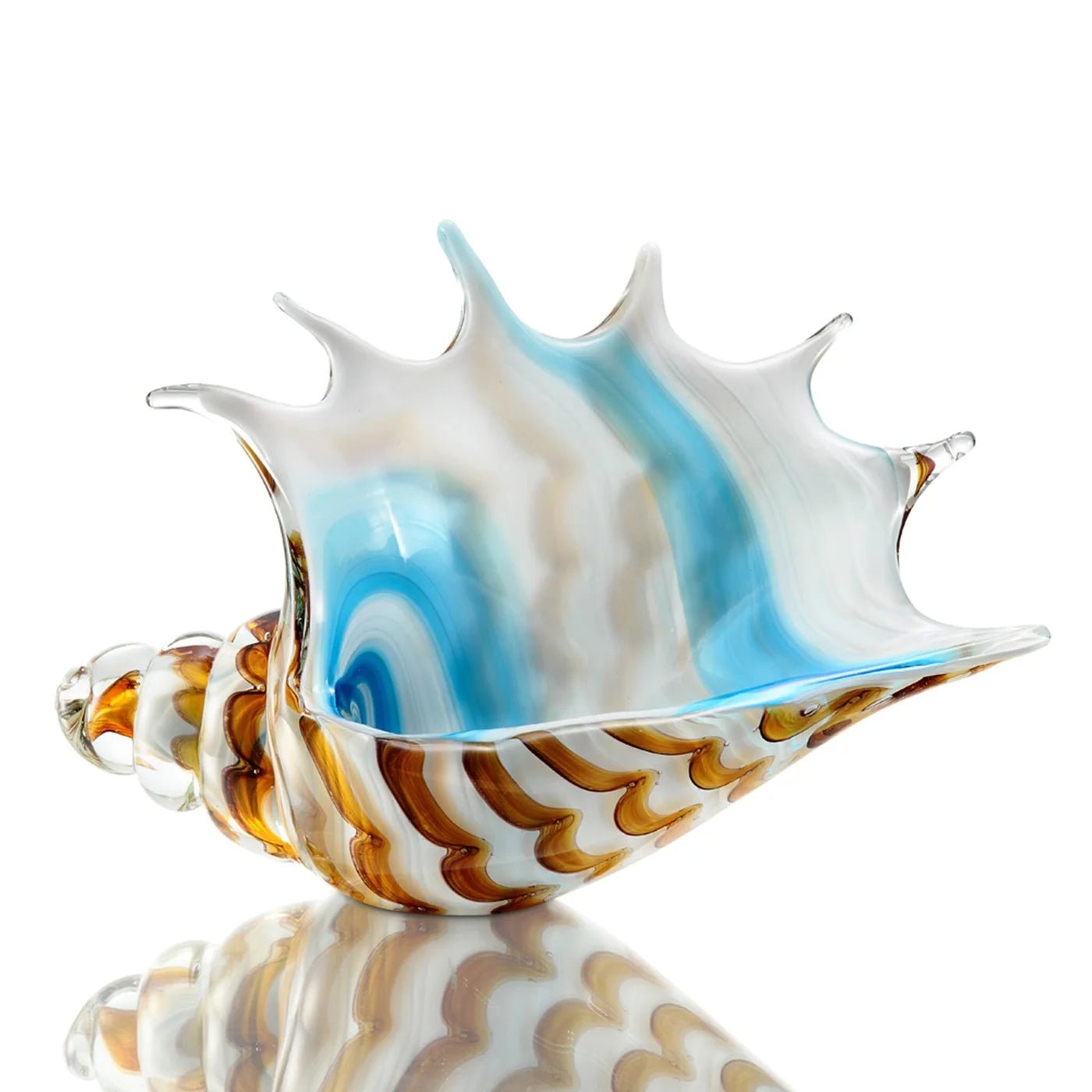 Glass Art - Striped Conch Shell
