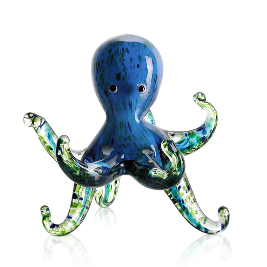 Octopus Cerulean Glass Art