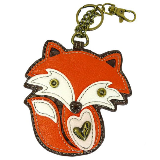 Key Fob Coin Purse Fox