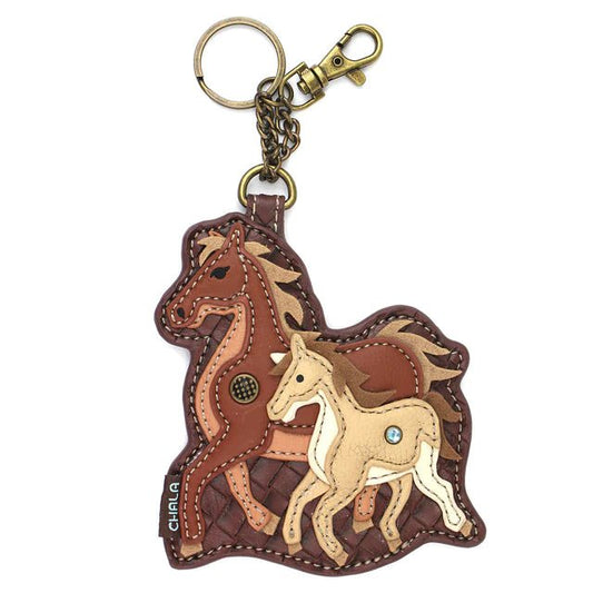 Key Fob Coin Purse Horses