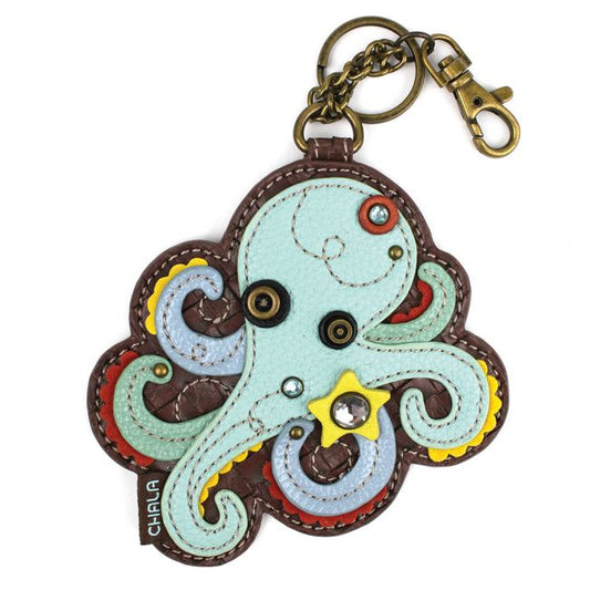 Key Fob Coin Purse Octopus