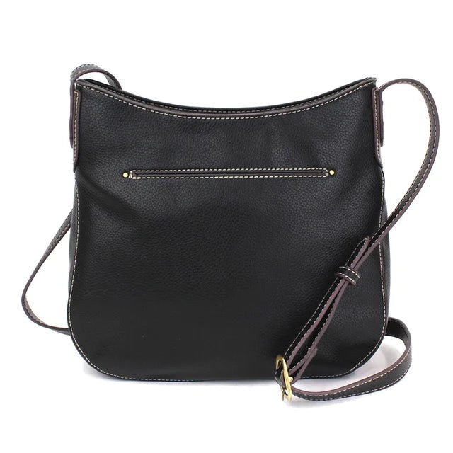 Crescent Crossbody Handbag Black Hummingbird