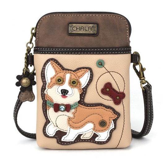 Cell Phone Xbody Ivory Corgi