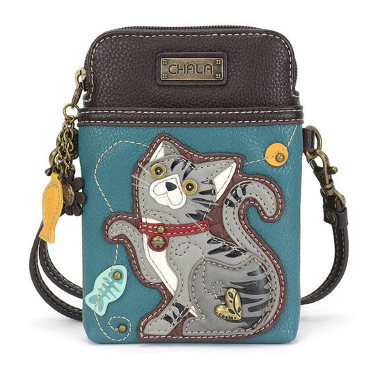 Cell Phone Xbody Turquoise Cat