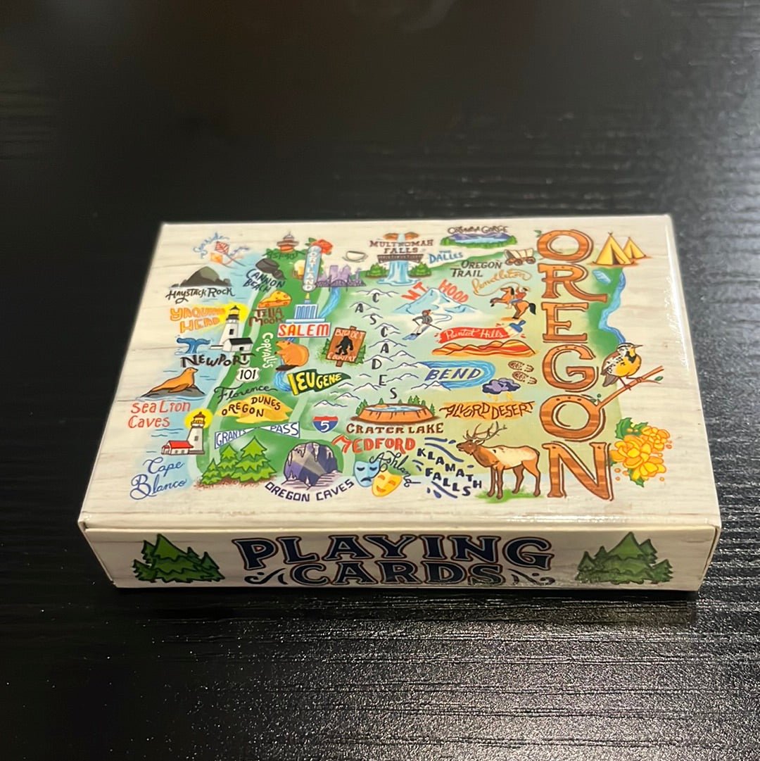 Playing Cards - Oregon Map