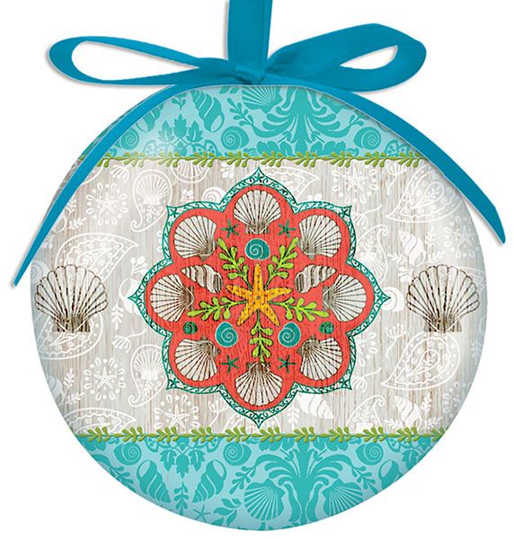 Boho Beach Ball Ornament