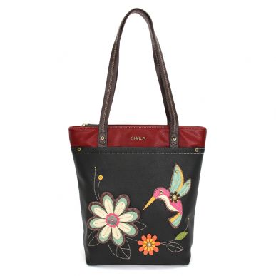 Deluxe Everyday Tote Black Hummingbird