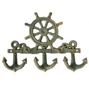 Hooks - Cast Iron Key Hook - Anchors & Wheel