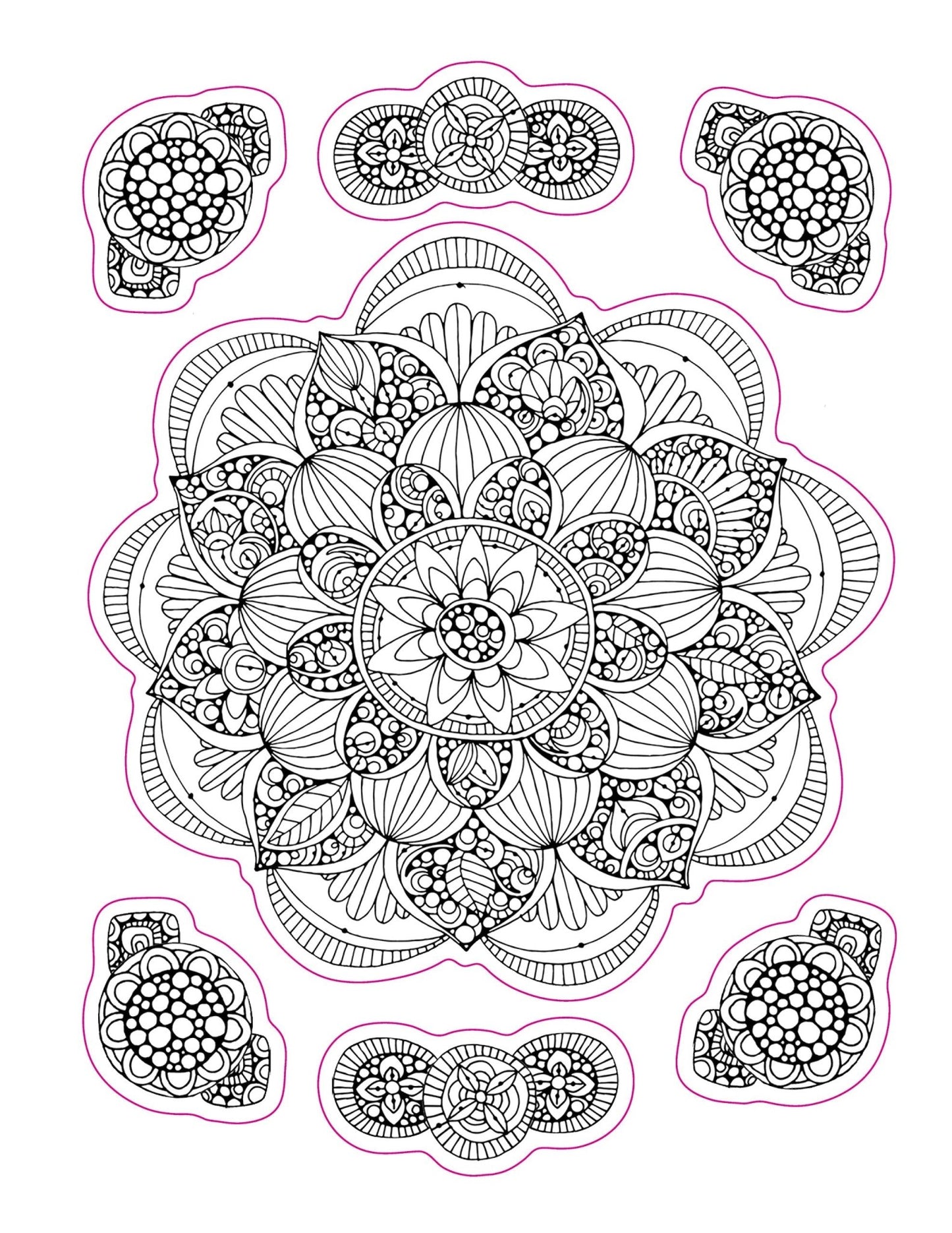 Coloring Sticker Mandalas