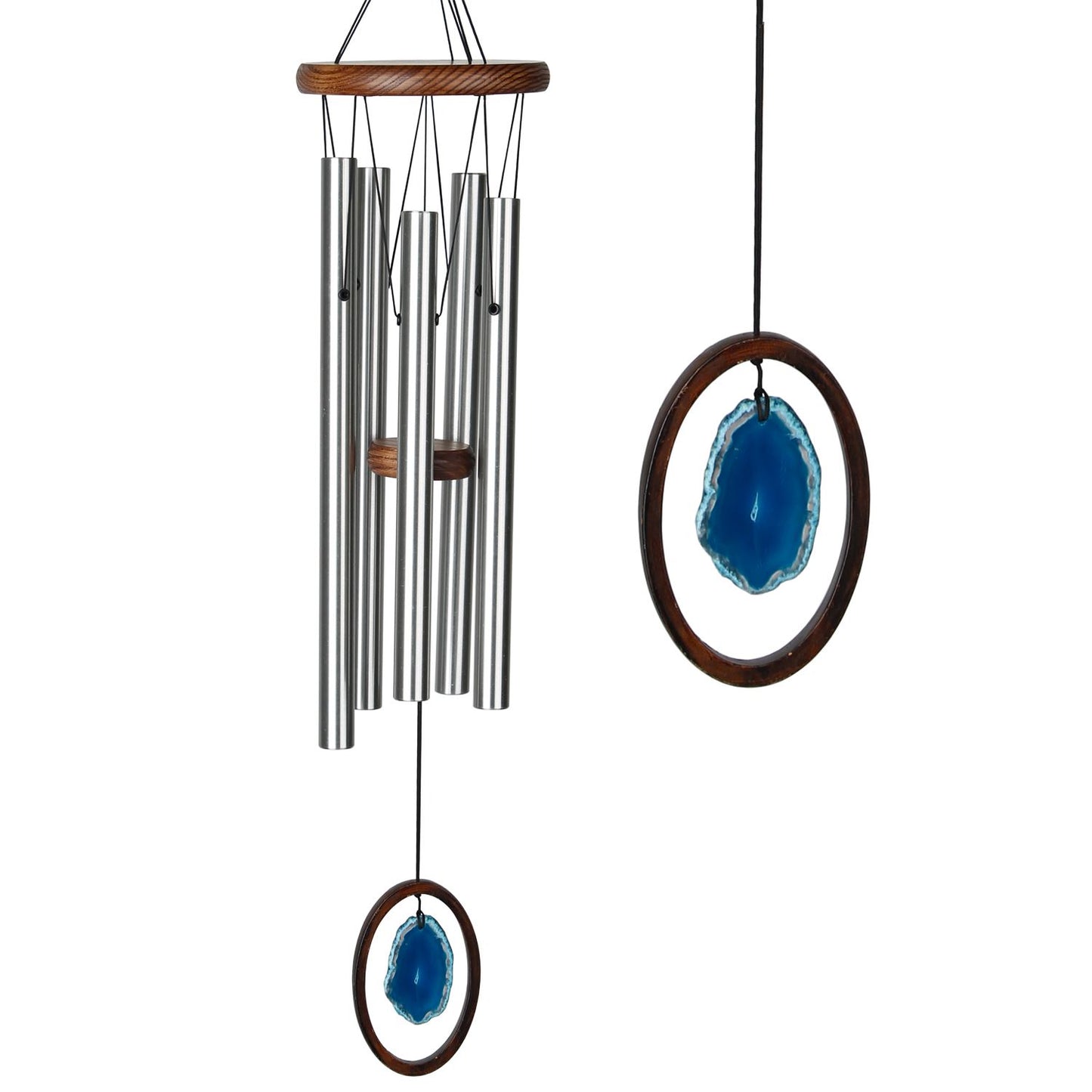 Wind Chime - Agate Chime - Large, Blue - WAGBLL