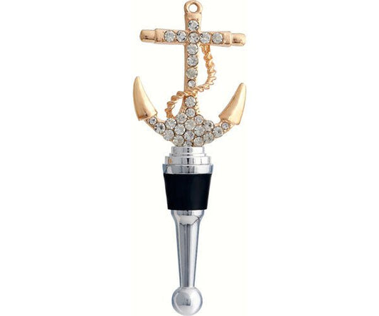 Bottle Stopper - Anchor w/Stones