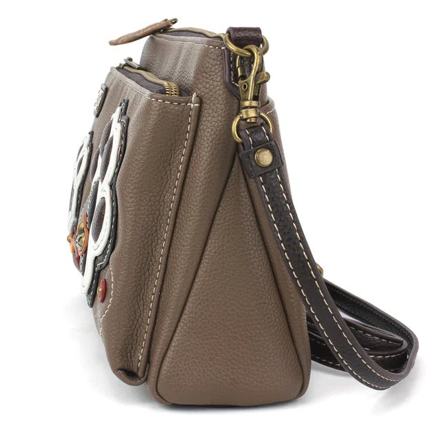 Deluxe Crossbody Brown Pawprint