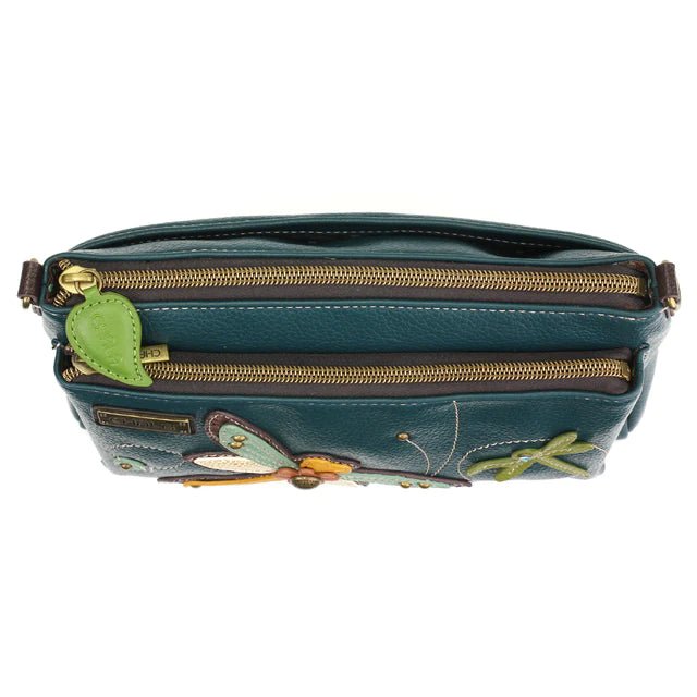 Deluxe Crossbody Turquoise Dragonfly