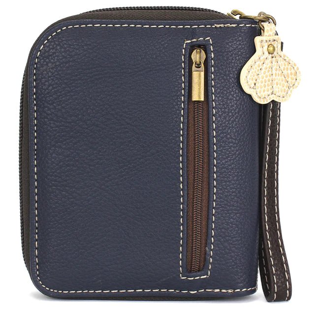 Zip Around Wallet Navy Flip Flop