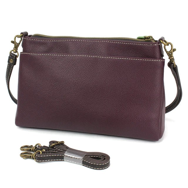 Deluxe Crossbody Plum Sunflower