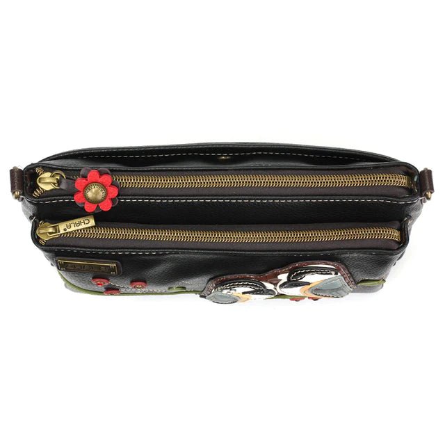 Deluxe Crossbody Black Chickadee