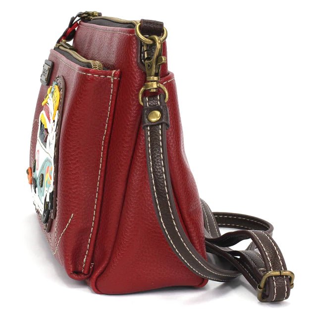 Deluxe Crossbody Burgundy Bus