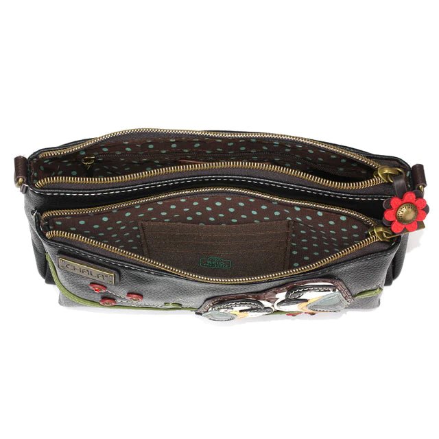 Deluxe Crossbody Black Chickadee