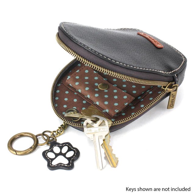 Mini Coin Purse Keychain Pawprint