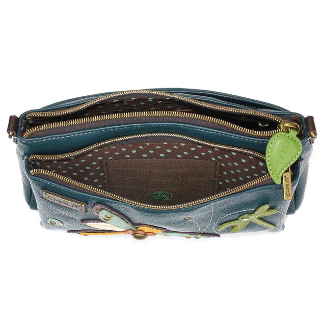 Deluxe Crossbody Turquoise Dragonfly