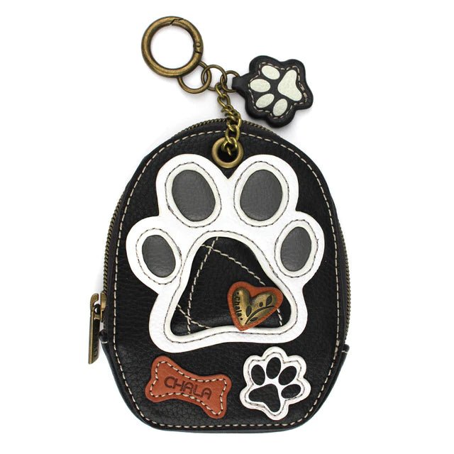 Mini Coin Purse Keychain Pawprint