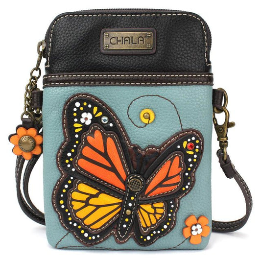 Cell Phone Xbody Blue Monarch Butterfly