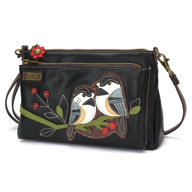 Deluxe Crossbody Black Chickadee