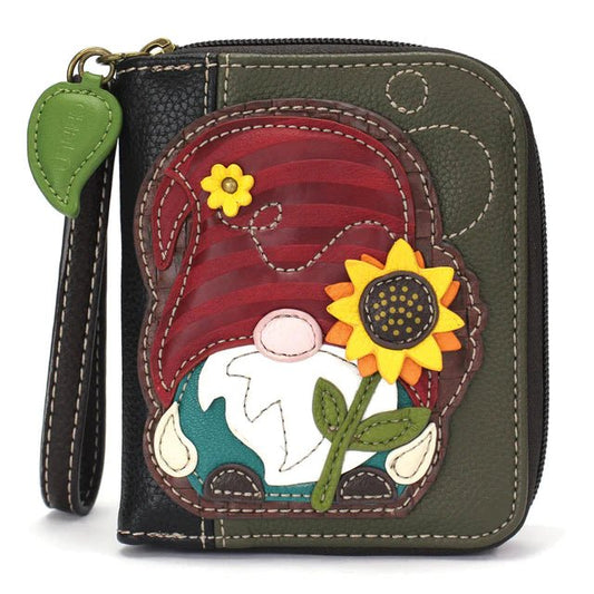 Zip Around Wallet Olive Gnome