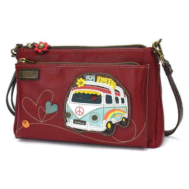 Deluxe Crossbody Burgundy Bus