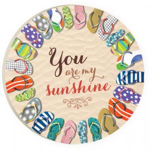 Car Coaster COA1067 - You are my Sunshine Flip Flop