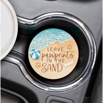 Car Coaster Leave Pawprints in The Sand