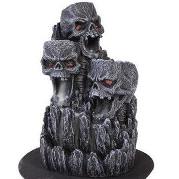 Three Skulls Backflow Incense Burner