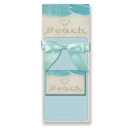 Magnetic Note Pads w/Magnet <3 Beach